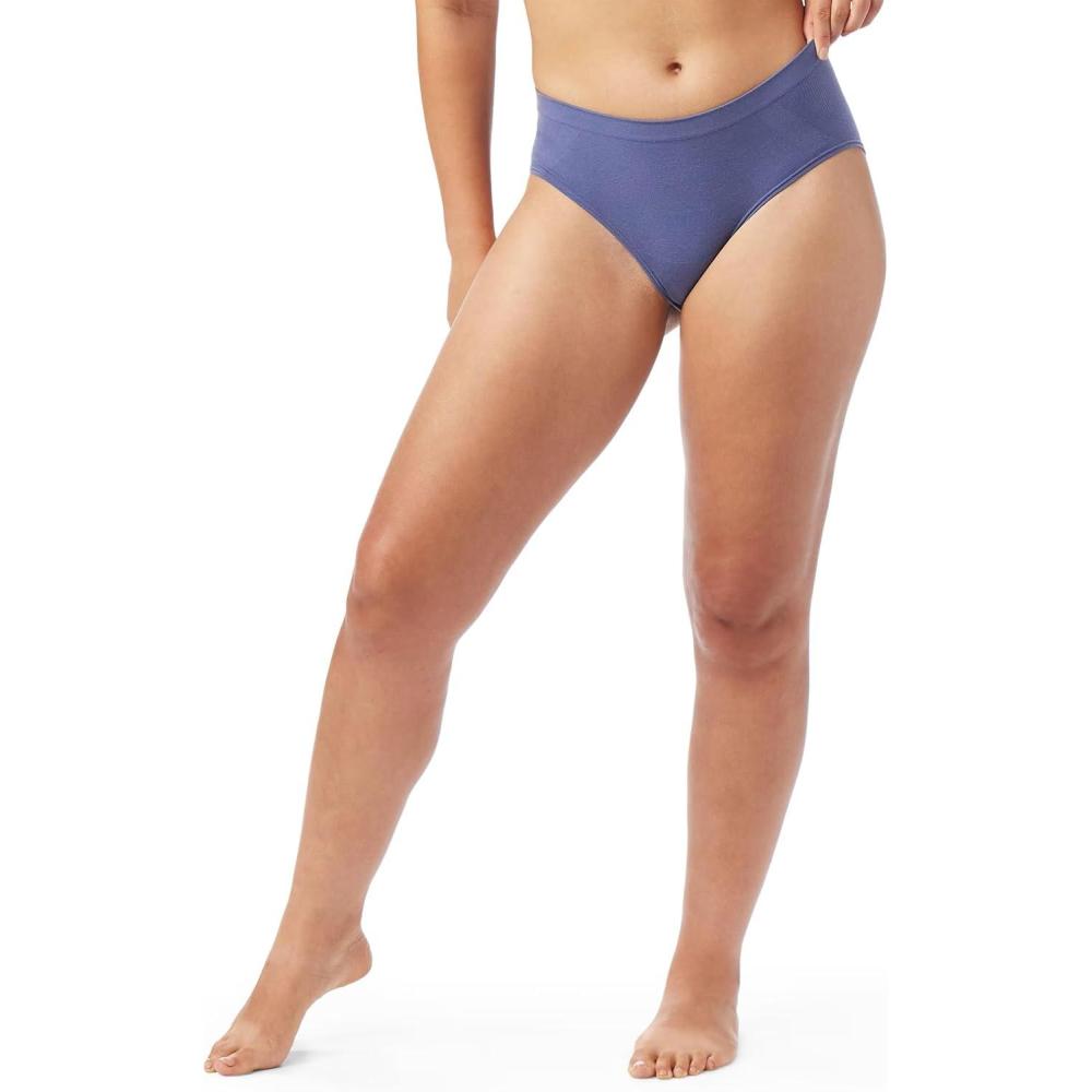 imageSmartwool Womens Intraknit Hipster BoxedNightfall Blue