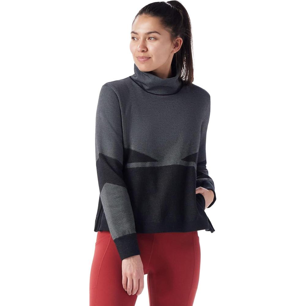 imageSmartwool Womens Intraknit Merino Fleece PulloverBlack