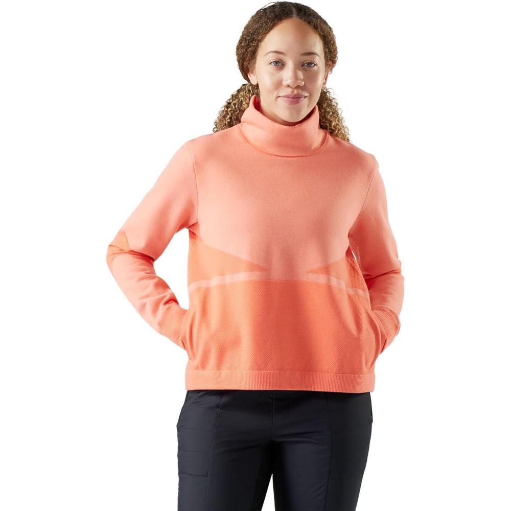 imageSmartwool Womens Intraknit Merino Fleece PulloverCoral Reef