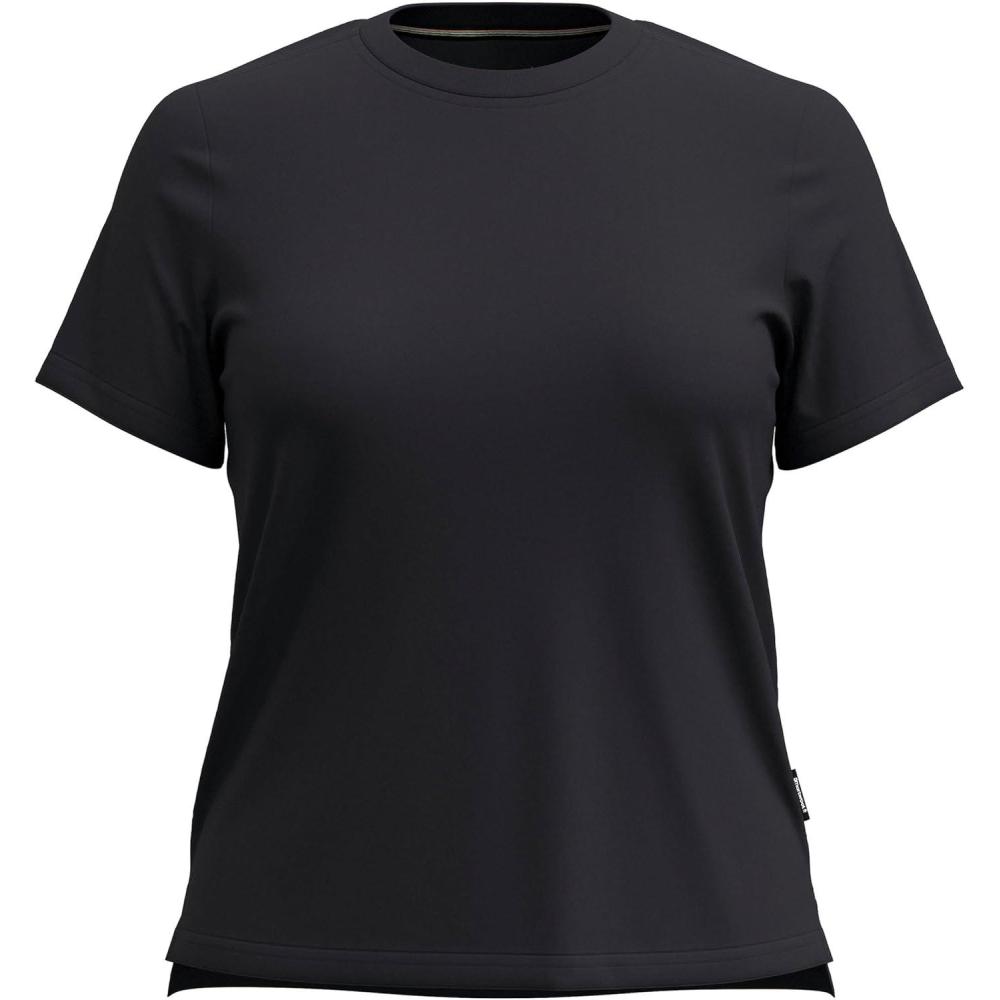 imageSmartwool Womens Merino Wool Perfect Crew Short Sleeve TeeBlack