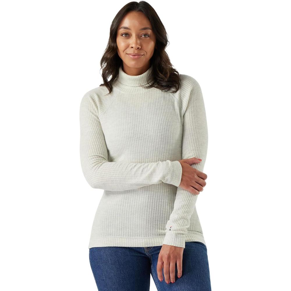 imageSmartwool Womens Thermal Merino Rib TurtleneckAsh Heather