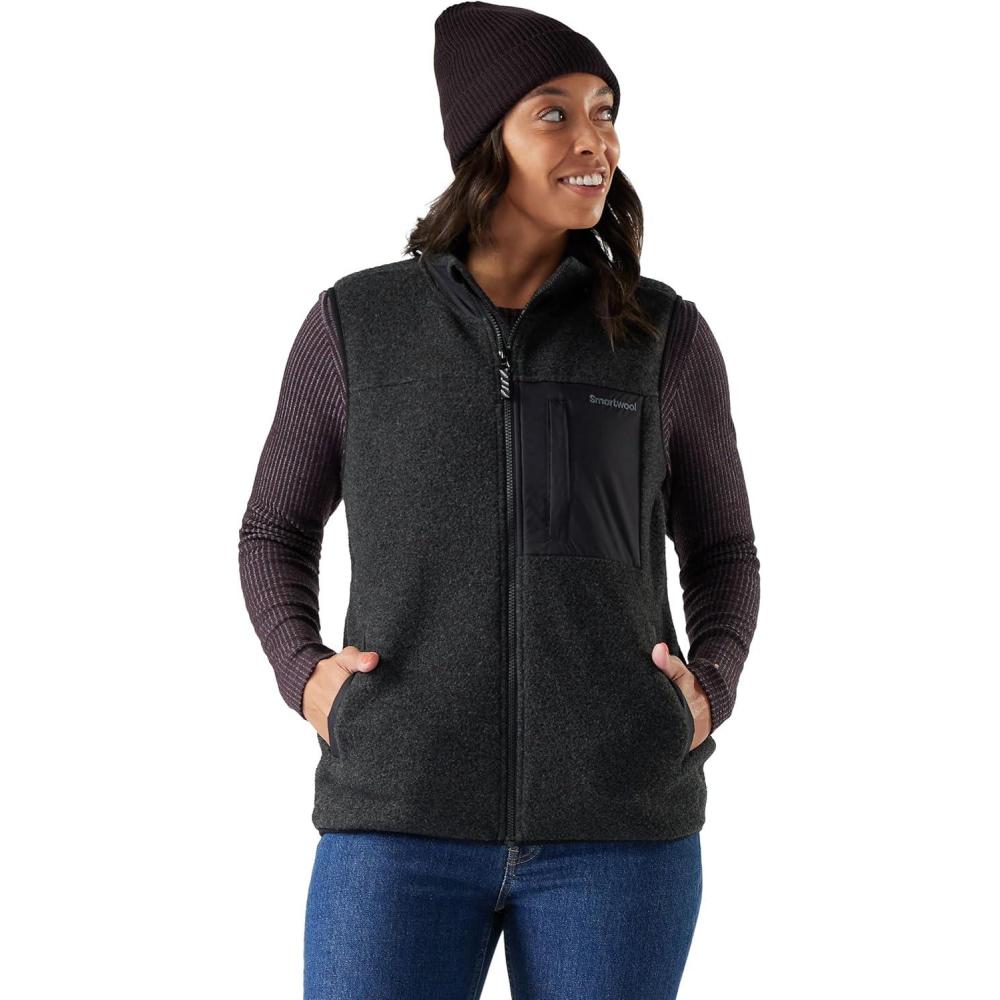 imageSmartwool womens Second Cut Fleece VestCharcoal