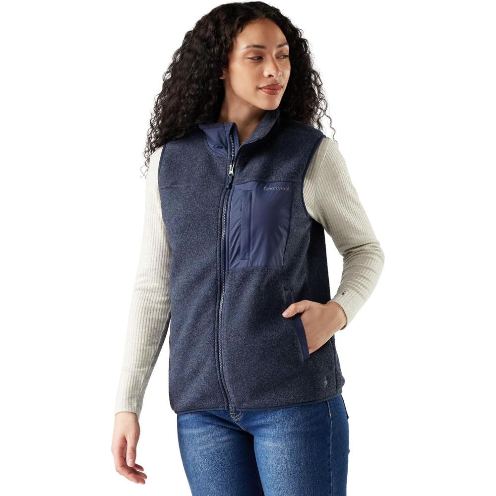imageSmartwool womens Second Cut Fleece VestDeep Navy