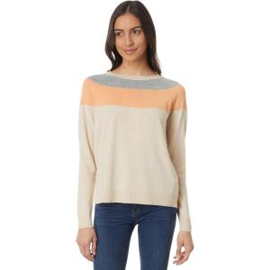 Smartwool Womens Edgewood Colorblock Crew Sweater(Almond Donegal)
