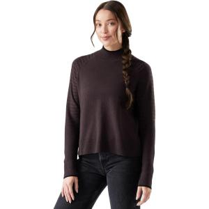 Smartwool Women’s Edgewood Mock Neck Sweater(Mink Heather)