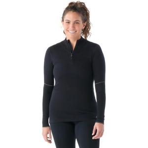 Smartwool Women’s Intraknit Thermal Max Merino Base Layer 1/4 Zip(Black)