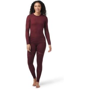 Smartwool Women’s Intraknit Thermal Merino Base Layer Crew, Breathable Merino Wool Long Sleeve Shirt(Black Cherry)