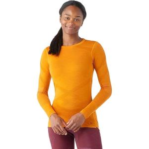 Smartwool Women’s Intraknit Thermal Merino Base Layer Crew, Breathable Merino Wool Long Sleeve Shirt(Marmalade-pecan Brown)