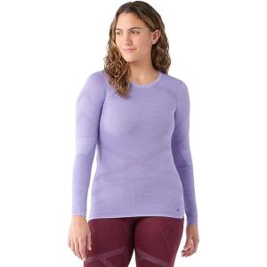 Smartwool Women’s Intraknit Thermal Merino Base Layer Crew, Breathable Merino Wool Long Sleeve Shirt(Violet-purple Iris)