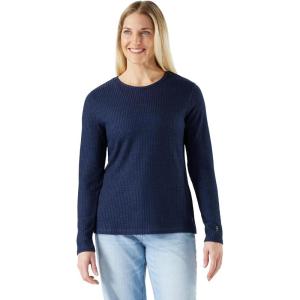 Smartwool Womens Thermal Merino Rib Crew(Nightfall Blue-deep Navy)