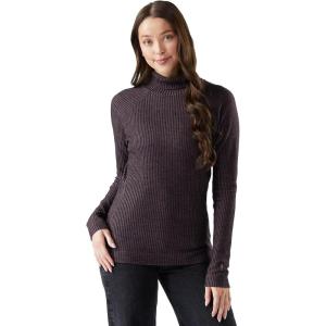 Smartwool Women’s Thermal Merino Rib Turtleneck(Mink-chalk Violet Heather)