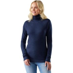 Smartwool Women’s Thermal Merino Rib Turtleneck(Nightfall Blue-deep Navy)