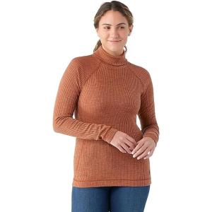 Smartwool Women’s Thermal Merino Rib Turtleneck(Pecan Brown Heather)